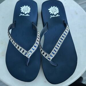 YELLOW BOX FLIP FLOPS